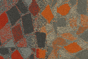 Ковровая плитка Interface Collection Human Connections Stone Course 8343005 Orange stone фото  | FLOORDEALER